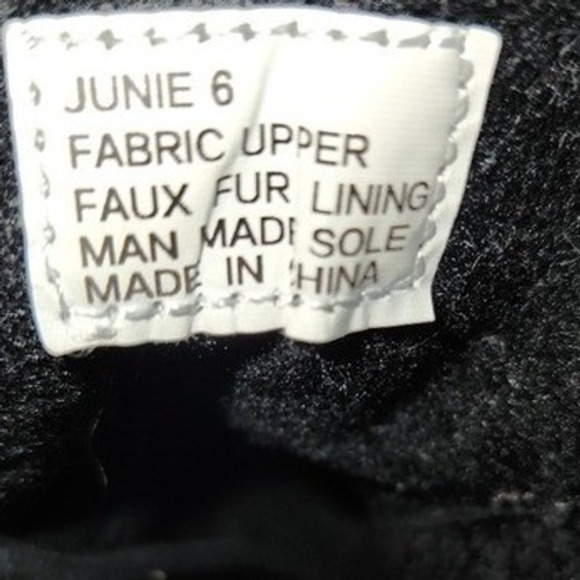 Rock & Candy Black Ankle Boots Plaid Lined Lace‎ Up Chunky Heel Grunge - Picture 4 of 11